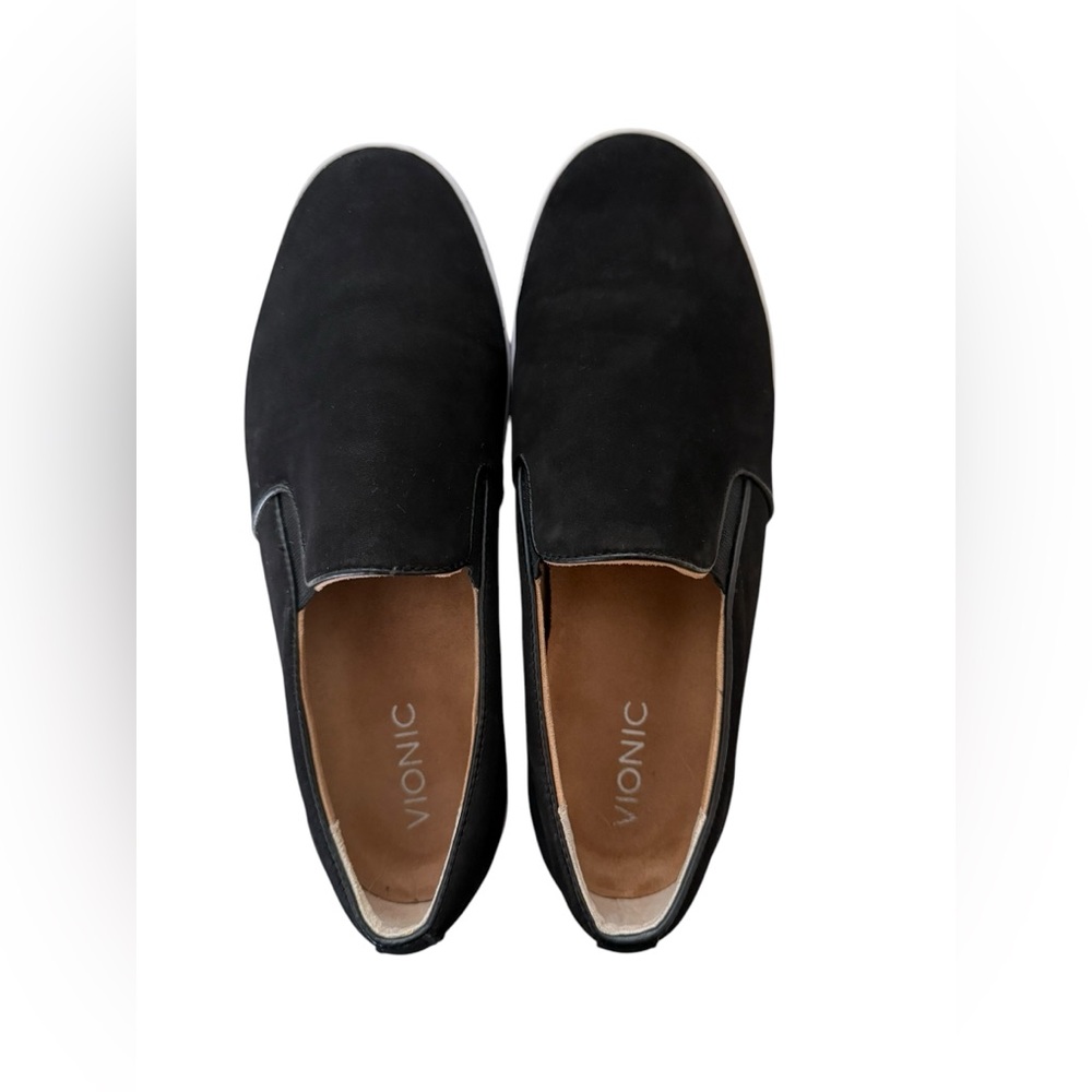 VIONIC WOMENS MIDI BLACK SLIDE ON SNEAKER